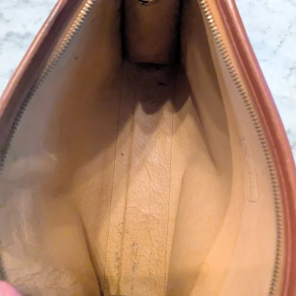 MCM Cognac Visetos Toiletry Bag